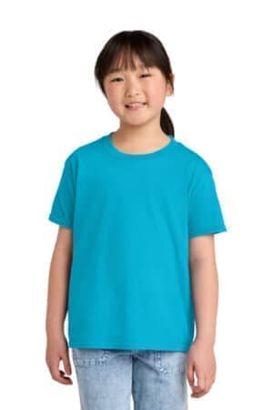 CARIBBEAN MIST 64000BCVC gildan youth softstyle cvc tee