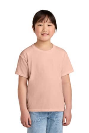 DUSTY ROSE 64000BCVC gildan youth softstyle cvc tee