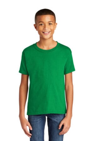 IRISH GREEN 64000B gildan youth softstyle t-shirt