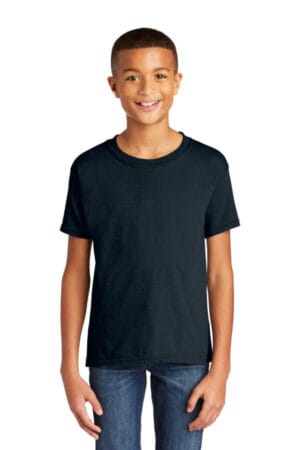 NAVY 64000B gildan youth softstyle t-shirt