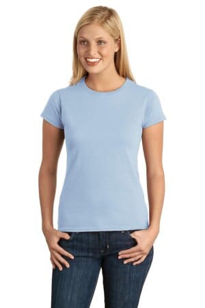LIGHT BLUE 64000L gildan softstyle ladies t-shirt