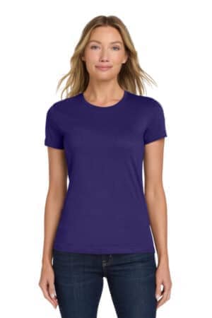 PURPLE 64000L gildan softstyle women's t-shirt