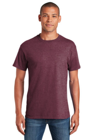 HEATHER MAROON 64000 gildan softstyle t-shirt