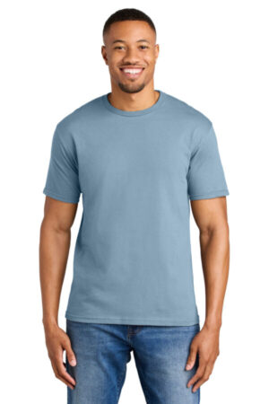 STONE BLUE 64000 gildan softstyle t-shirt