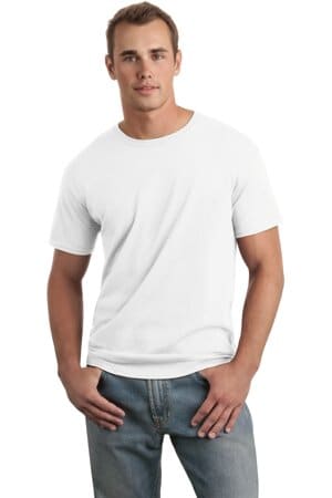 WHITE 64000 gildan softstyle t-shirt