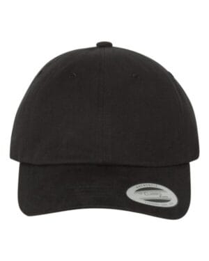 BLACK Yp classics 6245PT peached cotton twill dad hat