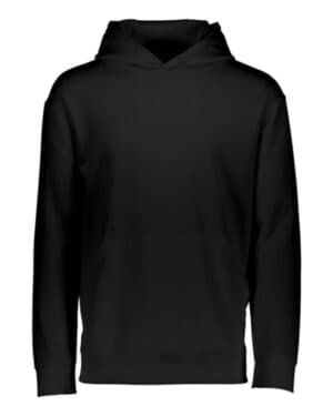 BLACK Augusta sportswear 5506 youth wicking fleece hooded sweatshirt