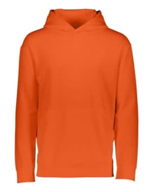 ORANGE Augusta sportswear 5506 youth wicking fleece hooded sweatshirt