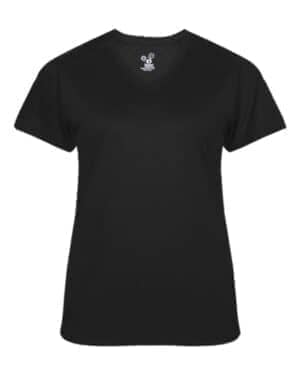 BLACK Badger 4062 women's ultimate softlock v-neck t-shirt