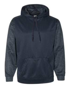 NAVY/ NAVY TONAL BLEND Badger 1461 sport tonal blend fleece hooded sweatshirt