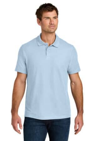 LIGHT BLUE 64800 gildan softstyle pique polo