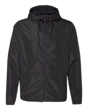 BLACK EXP54LWZ unisex lightweight windbreaker full-zip jacket