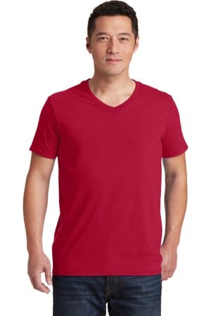 64V00 gildan softstyle v-neck t-shirt