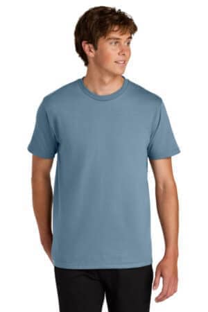 STONE BLUE 65000 gildan softstyle midweight tee