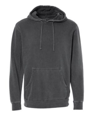 PIGMENT BLACK PRM4500 unisex midweight pigment-dyed hooded sweatshirt
