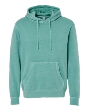 PIGMENT MINT PRM4500 unisex midweight pigment-dyed hooded sweatshirt