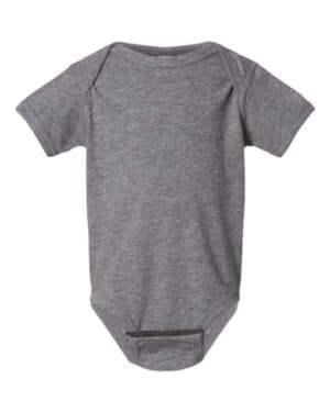 GRANITE HEATHER Rabbit skins 4424 infant fine jersey bodysuit