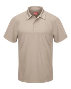 TAN Red kap SK92 performance knit flex series active polo
