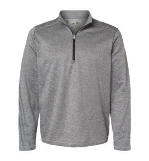 Adidas A284 brushed terry heathered quarter-zip pullover
