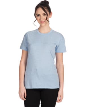 HTHR COLUM BLUE Next level apparel 6600 ladies' relaxed cvc t-shirt