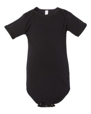 BLACK Bella canvas 100B infant jersey one piece