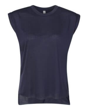 Bella canvas 8804 womens flowy rolled cuffs muscle tee