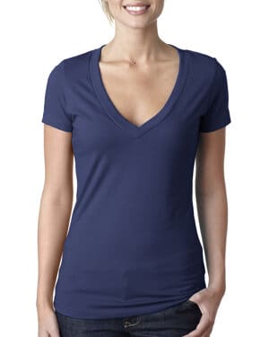 STORM Next level apparel 6640 ladies' cvc deep v-neck t-shirt