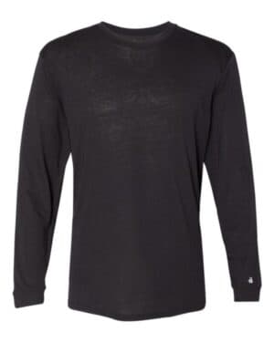 BLACK Badger 4944 triblend performance long sleeve t-shirt