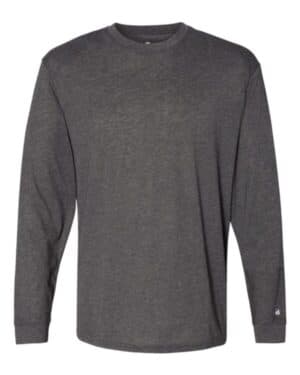 BLACK HEATHER Badger 4944 triblend performance long sleeve t-shirt