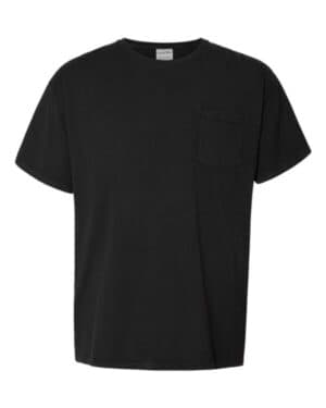 BLACK Comfortwash by hanes GDH150 garment-dyed pocket t-shirt