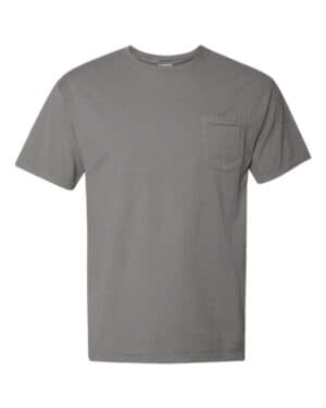 CONCRETE GREY Comfortwash by hanes GDH150 garment-dyed pocket t-shirt