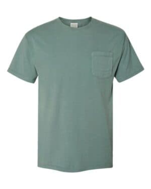 CYPRESS GREEN Comfortwash by hanes GDH150 garment-dyed pocket t-shirt