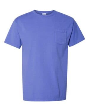 DEEP FORTE BLUE Comfortwash by hanes GDH150 garment-dyed pocket t-shirt