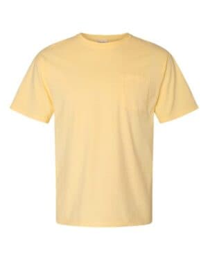 SUMMER SQUASH YELLOW Comfortwash by hanes GDH150 garment-dyed pocket t-shirt