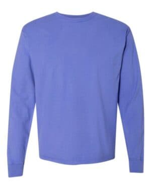 DEEP FORTE BLUE Comfortwash by hanes GDH200 garment-dyed long sleeve t-shirt