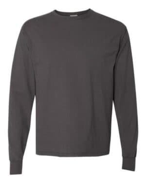 NEW RAILROAD GREY Comfortwash by hanes GDH200 garment-dyed long sleeve t-shirt