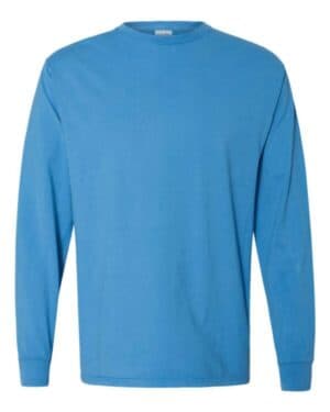 SUMMER SKY BLUE Comfortwash by hanes GDH200 garment-dyed long sleeve t-shirt