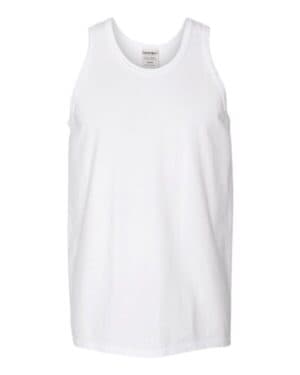 WHITE Comfortwash by hanes GDH300 garment-dyed unisex tank top
