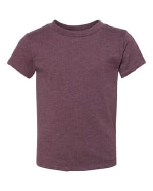 HEATHER MAROON Bella canvas 3001T toddler jersey tee