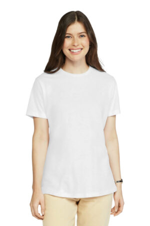 WHITE 67000L gildan softstyle women's cvc t-shirt