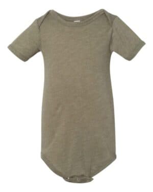 OLIVE TRIBLEND Bella canvas 134B infant triblend short sleeve one piece