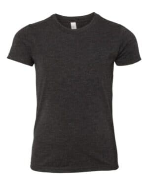 CHARCOAL BLACK TRIBLEND Bella canvas 3413Y youth triblend tee