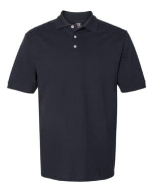 BLACK Jerzees 443M 100% ring-spun cotton piqu polo