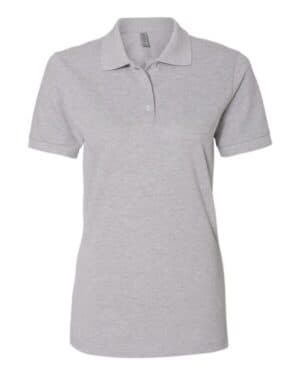 ATHLETIC HEATHER Jerzees 443W women's 100% ring-spun cotton piqu polo