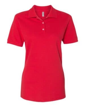 TRUE RED Jerzees 443W women's 100% ring-spun cotton piqu polo