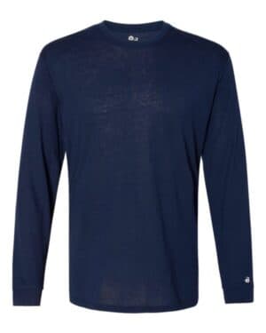 NAVY Badger 4944 triblend performance long sleeve t-shirt