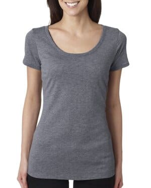 PREMIUM HEATHER Next level apparel 6730 ladies' triblend scoop