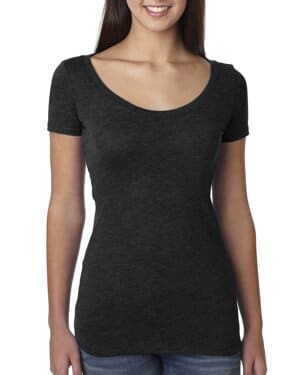 VINTAGE BLACK Next level apparel 6730 ladies' triblend scoop