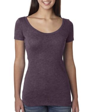 VINTAGE PURPLE Next level apparel 6730 ladies' triblend scoop