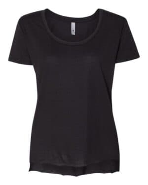 BLACK Next level 5030 women's festival scoop neck t-shirt